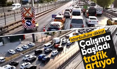 Haliç Köprüsü’nde asfalt yenileme çalışması sabah trafiği kilitledi