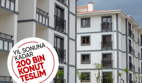Deprem bölgesinde yıl sonuna kadar 200 bin konut teslim edilecek
