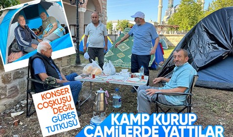 Edirne’de Tarihi Kırkpınar Yağlı Güreşleri heyecanı! Oteller doldu taştı, yüzlerce kişi çadırlarda konakladı