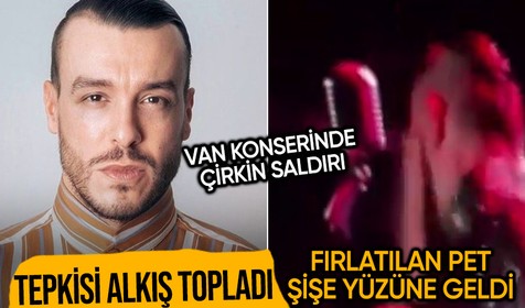 Van konserinde Cem Adrian'ın yüzüne şişe attılar! Tepkisi alkış topladı