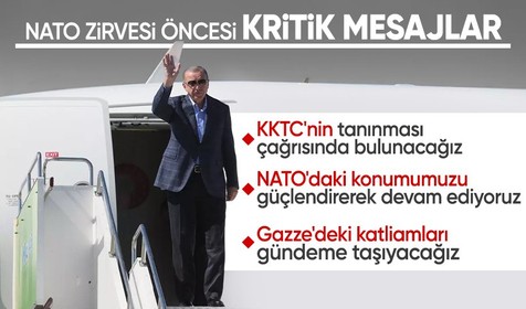 Cumhurbaşkanı Erdoğan'dan, ABD yolculuğu öncesi açıklamalar: NATO'nun ilk 5 ülkesinden biriyiz