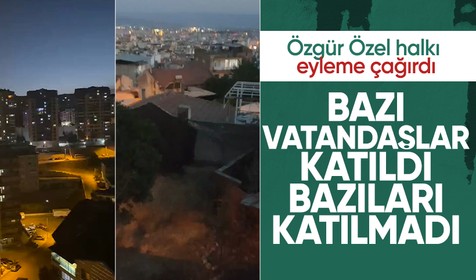 Özgür Özel halkı ışık açıp kapatmaya davet etti! Bazı vatandaşlar eyleme katıldı