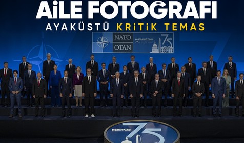 Erdoğan ve Biden arasında kısa sohbet! NATO'da aile fotoğrafı