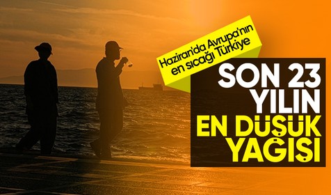 Türkiye'de haziran yağışları son 23 yılın en düşük seviyesini gördü
