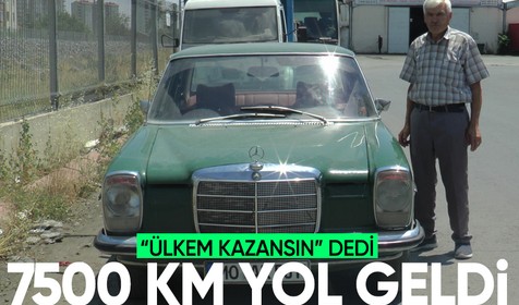 Bir gurbetçi, "Ülkem kazansın" diyerek aracının bakımını yaptırmak için Türkiye'ye geldi