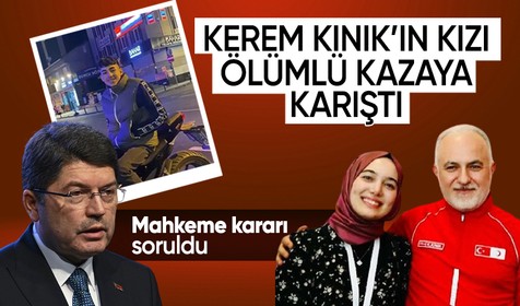 Eski Kızılay başkanı Kerem Kınık'ın kızı motosiklete çarptı: 16 yaşındaki çocuk hayatını kaybetti! O anlar kamerada