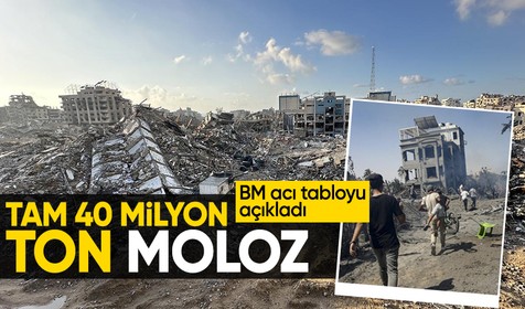 BM açıkladı, Gazze'de 40 milyon ton moloz oluştu