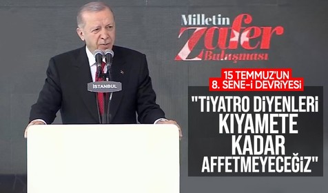 Cumhurbaşkanı Erdoğan 15 Temmuz'un 8. yılında önemli açıklamalarda bulundu