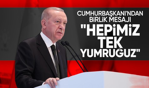 Cumhurbaşkanı Erdoğan'dan Beştepe'deki 15 Temmuz'u anma programında birlik mesajı