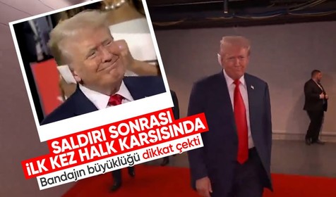 Donald Trump, suikast girişiminin ardından ilk kez halk karşısına çıktı