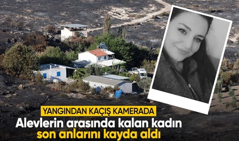 Çeşme'deki yangında ölen Mine Elmas son anlarını kayda aldı: Dağa doğru kaçmaya çalışıyoruz