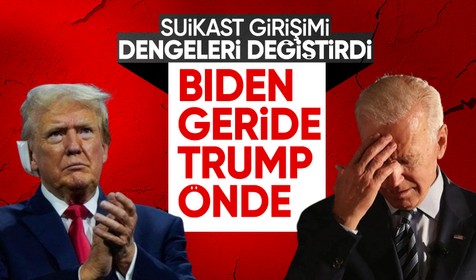 Suikast Trump'ın oylarını arttırdı! Biden geriye düştü