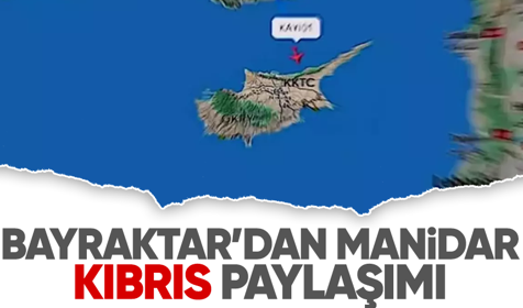 Bayraktar'dan manidar Kıbrıs paylaşımı