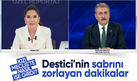 Mustafa Destici'nin kızı TBBM'de nasıl işe başladı? Canlı yayında gergin anlar