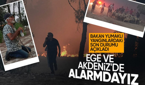 Son dakika! Bakan İbrahim Yumaklı: Yangınların tamamı kontrol altında