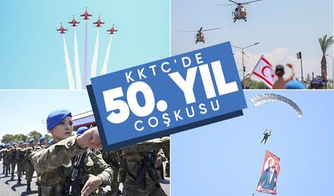 Cumhurbaşkanı Erdoğan Kıbrıs Barış Harekatı'nın 50. yıldönümü kapsamında KKTC'de