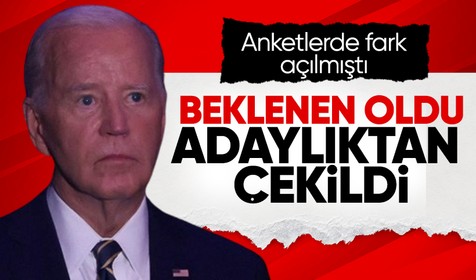 Biden adaylıktan çekildi