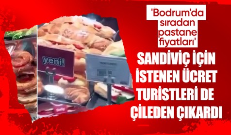 'Bodrum'da sıradan bir pastane fiyatları' sosyal medya bu görüntüleri konuşuyor!