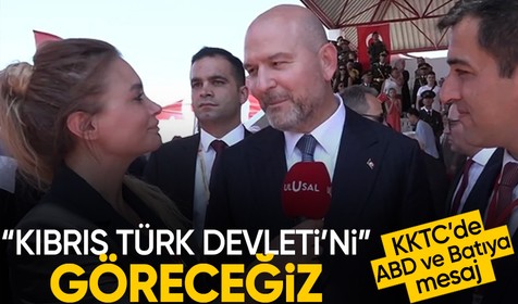 Süleyman Soylu'dan KKTC'de tarihi mesaj: "Kıbrıs Türk Devleti'ni göreceğiz"