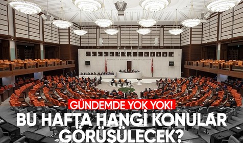 TBMM'de bu hafta hangi konular görüşülecek?