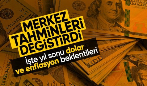 TCMB yıl sonu enflasyon ve dolar tahminini düşürdü