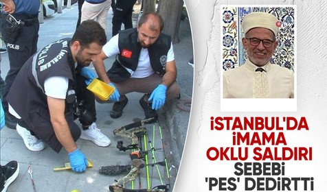 Bağcılar'da tartıştığı imama okla saldırdı