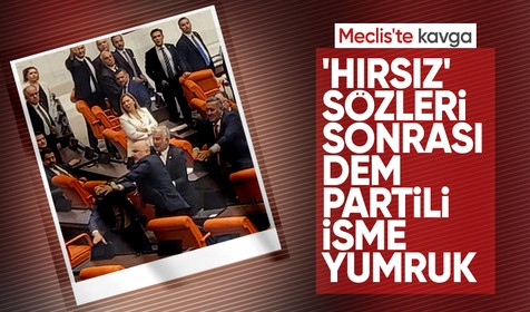 Karaismailoğlu'ndan, AK Parti'ye "Hırsız" diyen DEM Partili isme yumruk