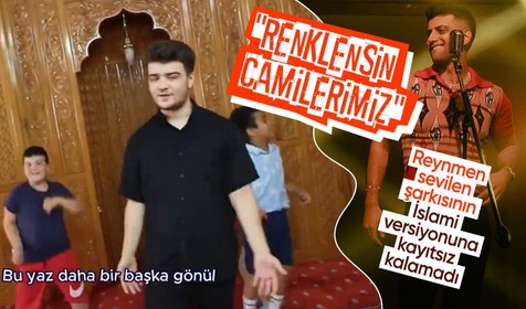 Reynmen 'renklensin gecelerimiz' şarkısının islami versiyonuna kayıtsız kalamadı