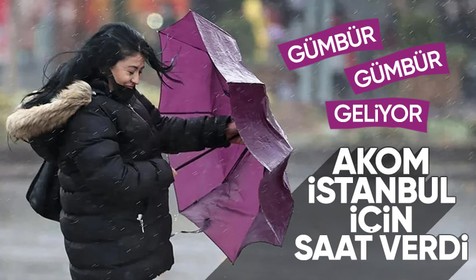 Bu akşam İstanbul'da gök gürültülü sağanak bekleniyor