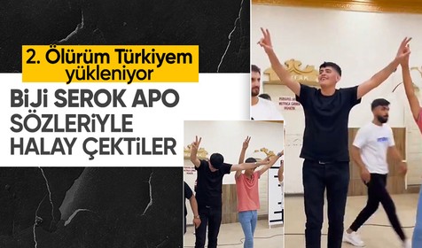 Mersin'in ardından Ağrı'da 'Apo'lu halay