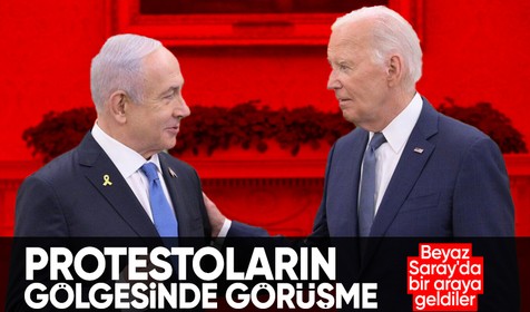 Biden Netanyahu ile Beyaz Saray'da görüştü