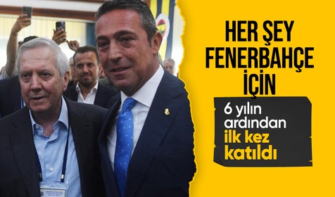 Aziz Yıldırım yıllar sonra Fenerbahçe'nin yüksek divan kurulu toplantısına katıldı