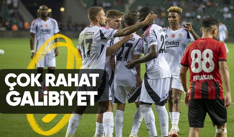 Beşiktaş hazırlık maçında Gençlerbirliği'ni rahat geçti