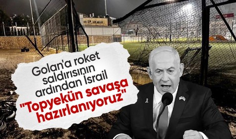 Golan'a roket saldırısının ardından İsrail: Topyekün savaşa hazırlanıyoruz