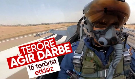 Suriye ve Irak'ın kuzeyinde 16 terörist etkisiz hale getirildi