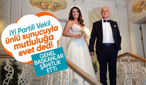 Serap Belovacıklı ve Ümit Özlale evlendi! Özgür Özel ile Müsavat Dervişoğlu şahitlik etti