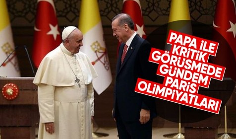Cumhurbaşkanı Erdoğan, Papa Fransuva ile görüştü
