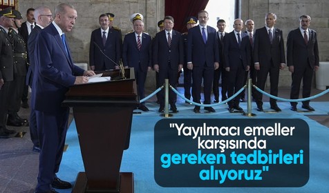Cumhurbaşkanı Erdoğan: Yayılmacı emeller karşısında gereken tedbirleri alıyoruz