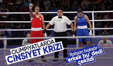 Paris'te interseks sporcu Imane Khelif krize neden oldu! İtalyan boksör 'erkek bu' diyerek çekildi! Busenaz'a rakip olabilir