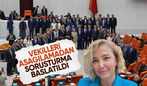 Vekillerin veda pozuna tepki gösteren Berna Laçin'e soruşturma başlatıldı