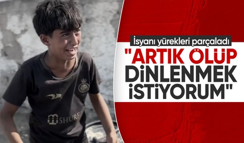 Gazzeli çocuğun isyanı yürekleri parçaladı