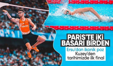 Olimpiyat tarihimizde ilkler peş peşe geldi! Yüzmede Kuzey Tunçelli; sırıkla atlamada Ersu Şaşma finalde!