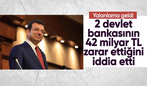 İmamoğlu'nun Halkbank ve Ziraat Bankası ile ilgili "6 ayda 42 milyar TL zarar ettiler" iddialarına yalanlama geldi