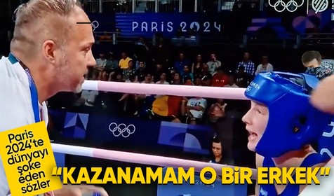 Paris 2024'te canlı yayında olay sözler: "Kazanamam o bir erkek"