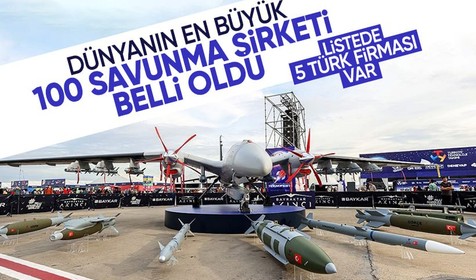 Dünyanın en büyük 100 savunma şirketi! Listede 5 Türk firması var
