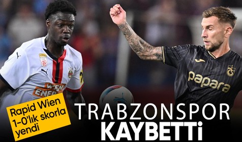 Trabzonspor, Avrupa Ligi'nde Rapid Wien'e yenildi