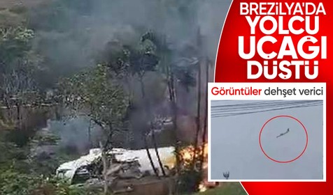 Brezilya'da 68 yolcu kapasiteli uçak düştü!