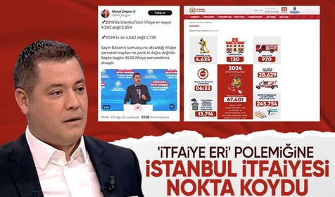 Murat Ongun'un 'itfaiye eri' iddialarına İstanbul itfaiyesinden yalanlama