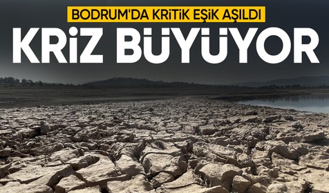 Bodrum'da su krizi yaşanıyor: Baraj seviyesi kritik eşiği aştı