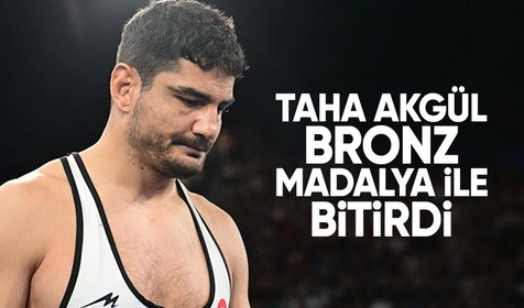 Milli güreşçi Taha Akgül, Paris 2024'te bronz madalya kazandı